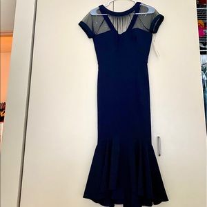 Maggy London Navy flare dress 4 S small
